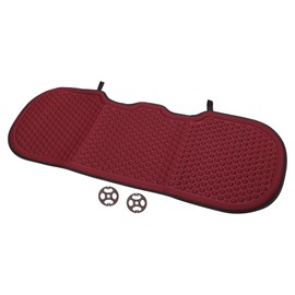 Partuto 1 Pc 130.5x49.5cm Universal Car Seat Cushion - for Car Travel Driving Seat Protection Pad Cover Anti-Slip - Fiber Red