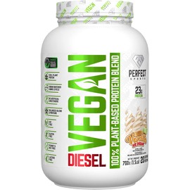 Perfect Sports DIESEL Vegan 100% Plant-Based Protein Vanilla Ice Dream 700 g Proteína vegana sabor vainilla cremosa, ideal para dietas veganas