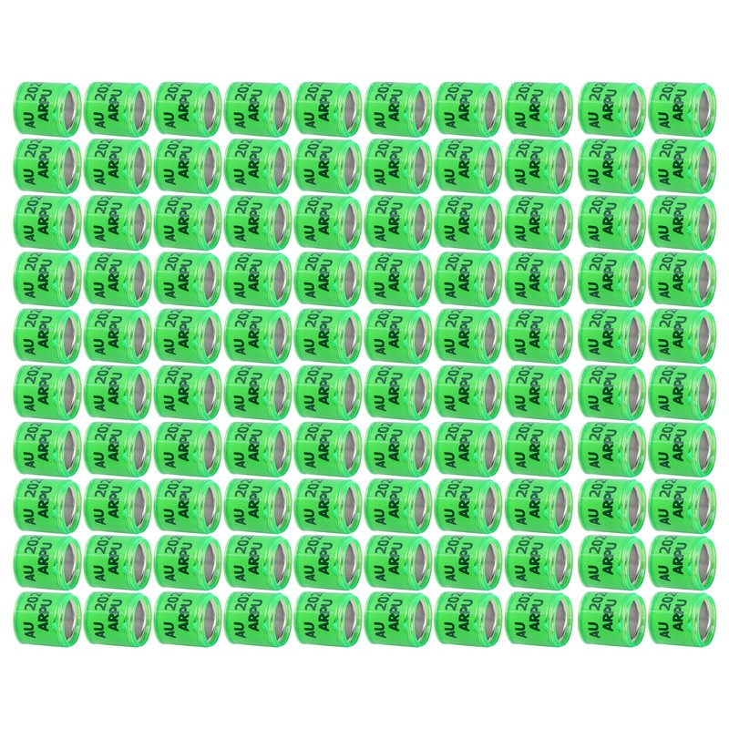 100Pcs Pigeons Leg Ring Bird Foot Ring Aluminium Alloy Identify