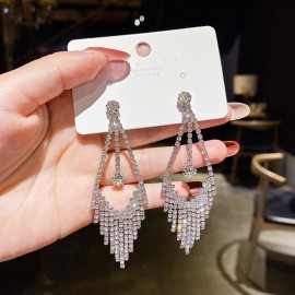 Unbranded Cubic Zirconia CZ Dangle Drop Earrings for Women,Elegant Long Tassel Earrings