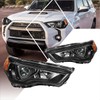 Compatible with Toyota 4Runner 14-20 Headlight Assembly,OE Style+Projector,Black Housing Amber