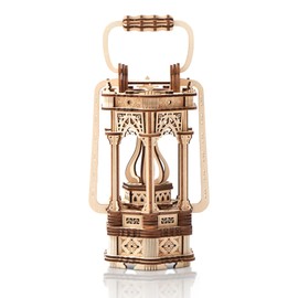 Foyucool 3D Wooden Puzzle for Adults, DIY Lantern Model Kit, Creative Assembly Model Building Kits to Build for Adults and Teens, DIY Assembly Puzzle Toy, Woodcraft Kit for Christmas Day