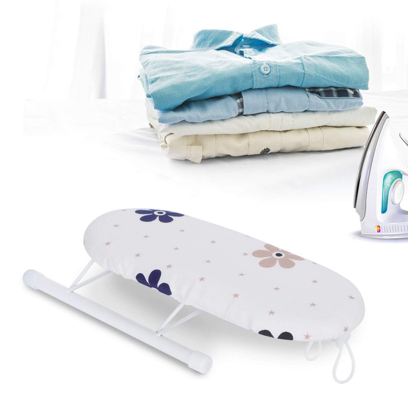 AUNMAS Mini Tabla de Planchar con Mangas Plegables, Collares, Mesa