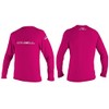 O'Neill Youth Basic Skins Long Sleeve Rash Vest - Watermelon,