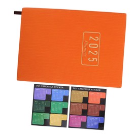 Operitacx 1 Set Agenda Book Daily Planner 2025 Scrapbook Stickers Task Checklist Planner Monthly Planner Stickers School Planner Plans Notes Notebooks Notebook Paper Orange