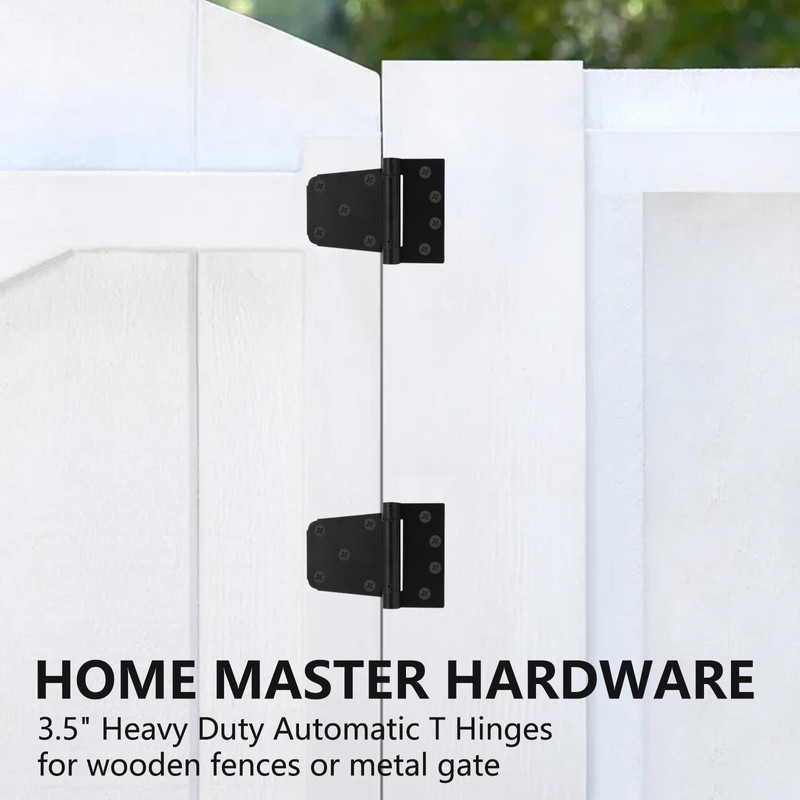Self-Closing Spring Gate Hinge 3-1/2" Heavy Duty Automatic T Hinges