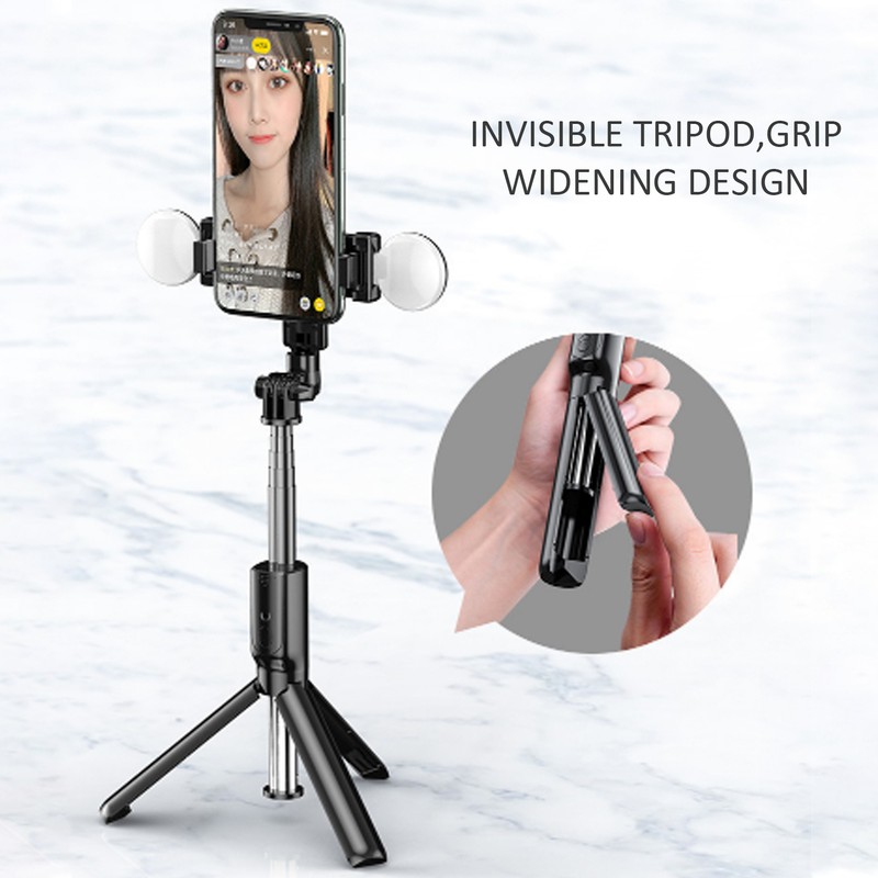 Selfie Stick Handheld MultiFunctional Foldable Live Tripod Portable Double Fill