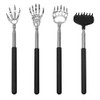 4 PCS Telescopic Back Scratcher, Extendable Back Scratcher with Rubber