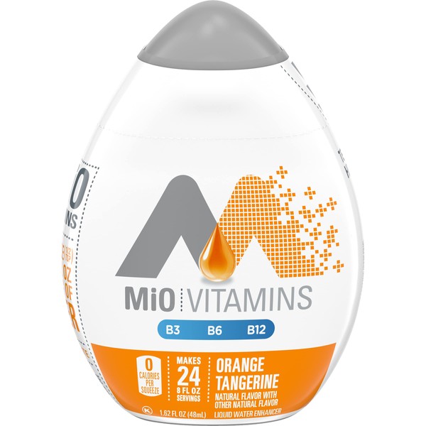 Mio Vitamins Liquid Water Enhancer, Orange Tangerine, 1.62 OZ, 8-Pack