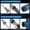 Integrated Internal & External Pipe Threading Tool, 1/2'' 3/4'' Dual-Function