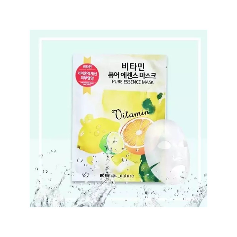 에바네이쳐 1일1팩 비타민 모공팩 마스크팩x10팩 수분팩 시트팩 마스크팩 얼굴팩 Evaneiture