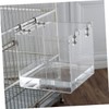 Mipcase Acrylic Thickened Bird Bathing Tub Transparent Shower Basin for