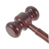 1set Wooden Judge Gavel Practical Auction Hammer for Lawyers and