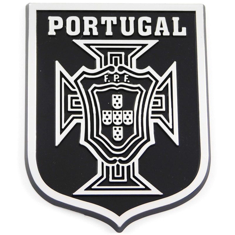 Portugal Crest Black Chrome Plastic car Emblem Decal Sticker Crest