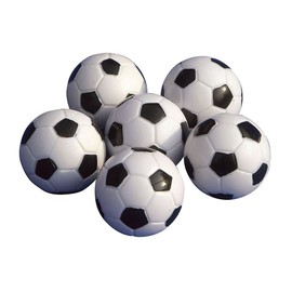 Pack of 6 Luoem Table Football Table Football Balls Black/White