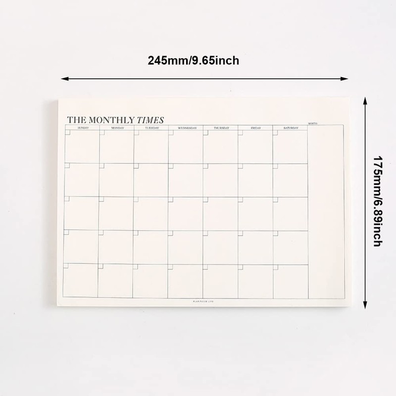 Weekly Planner/Monthly Plan Pad, Tear Off Things to Do Notepad