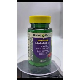 Melatonina 5mg 120cp Ayuda Dormir Suplemento Mejora Descanso Sabor Neutro                                                                             