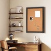 QUEENLINK Cork Board Bulletin Board - 24" x 18" -