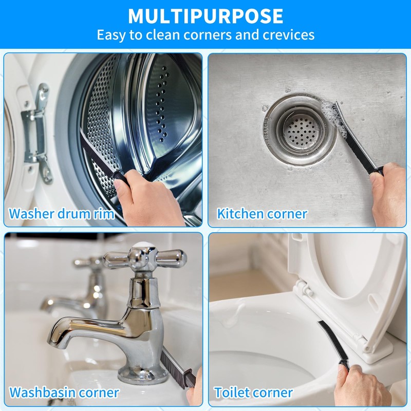4TH Multi-Purpose Hard Bristle Crevice Cleaning Brush -Deep Reach Gap