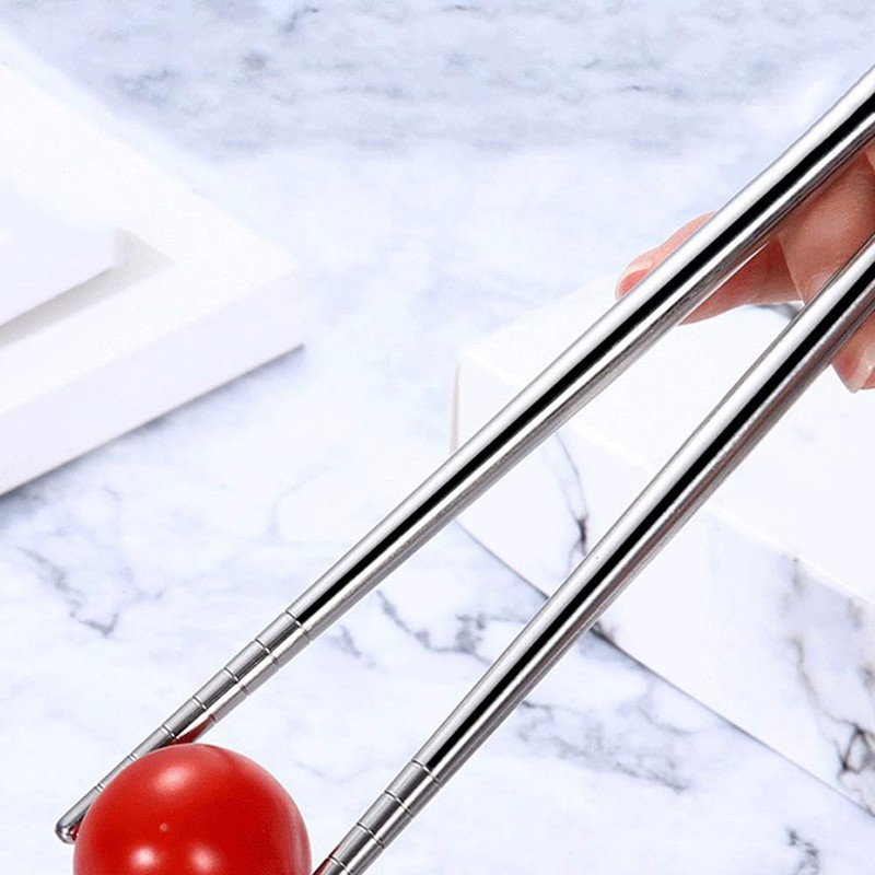 Huture Stainless Steel Cutlery Set Fork Spoon Chopsticks with Case