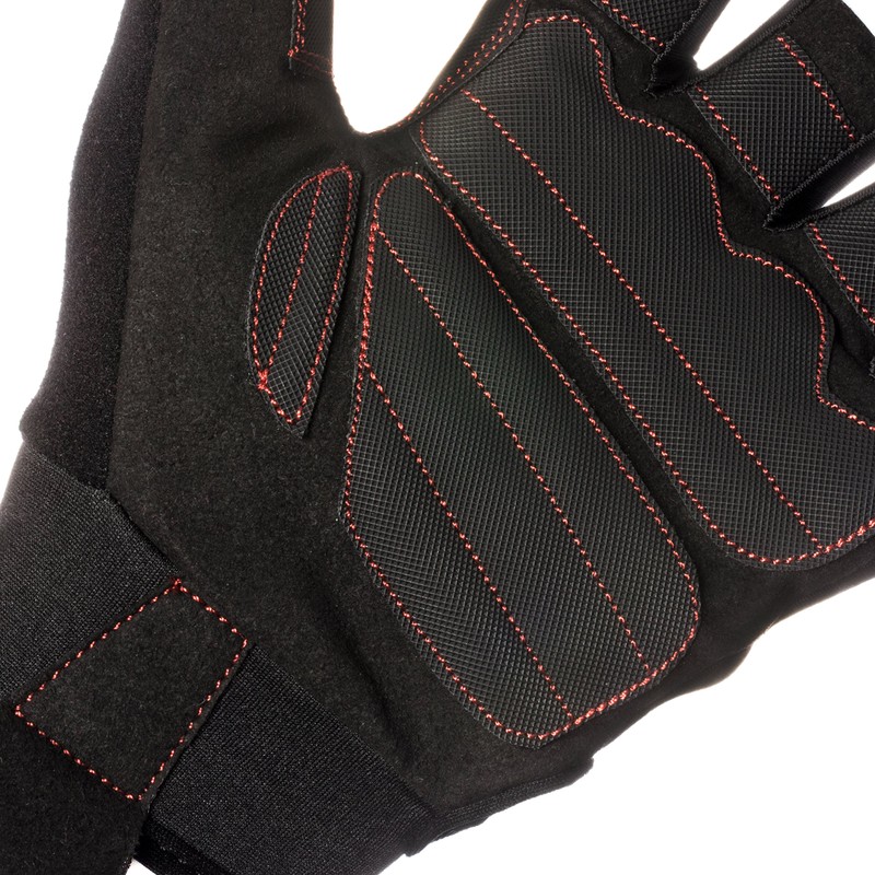 Contraband Black Label 5120 Pro Series Lifting Gloves (Red, Large)