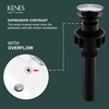 KENES Bathroom Sink Drain Stopper Pop up Sink Drain with