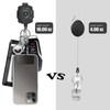 bolimoss Heavy Duty Retractable Keychain with Carabiner Compass, 2 Pack