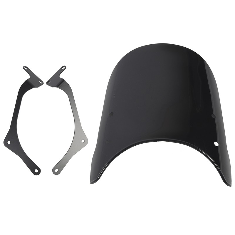 Motorcycle Front Windshield PC Airflow Wind Deflector Fairing Windscreen for