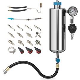 Fuel Injector Cleaner Kit 1000ML Automotive 150PSI Fuel Injector Cleaner Tool, Non-dismantle Fuel Injector Cleaner Set with Pressure Adjustment Fuel Injector Cleaning Machine Fuel System Cleaner