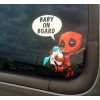 Avery Hi-Performance Deadpool Baby On Board Decal Bumper Sticker Dead