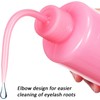 TEHAUX 2piezas Botellas Limpiadoras De Pestañas Plástico Flexible Color Rosa