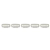 50pcs Hair Extension Clips Set Stainless Steel DIY 8 Teeth