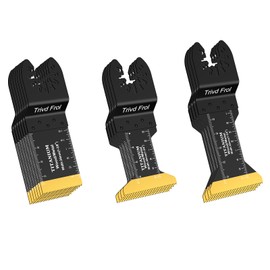 Trivd Frol 15PCS Titanium Oscillating Multitool Blades, Oscillating Saw Blades Metal Cutting for Nails Wood Plastic and Hard Material Oscillating Tool Blades Kit fit Dewalt Rockwell Milwaukee Makita Bosch