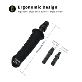 MIJIAN Massage Gun Heads ,Deep Tissue Massager Attachments,Portable Muscle Massage Gun Accessories for Back Neck Muscle Relieve,Head for Handheld Electric Body Muscle Massager Attachments (Black)