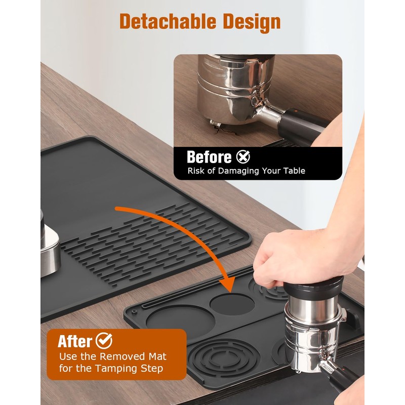 Silicone Coffee Maker Mat for Ninja Luxe Espresso Coffee Machine