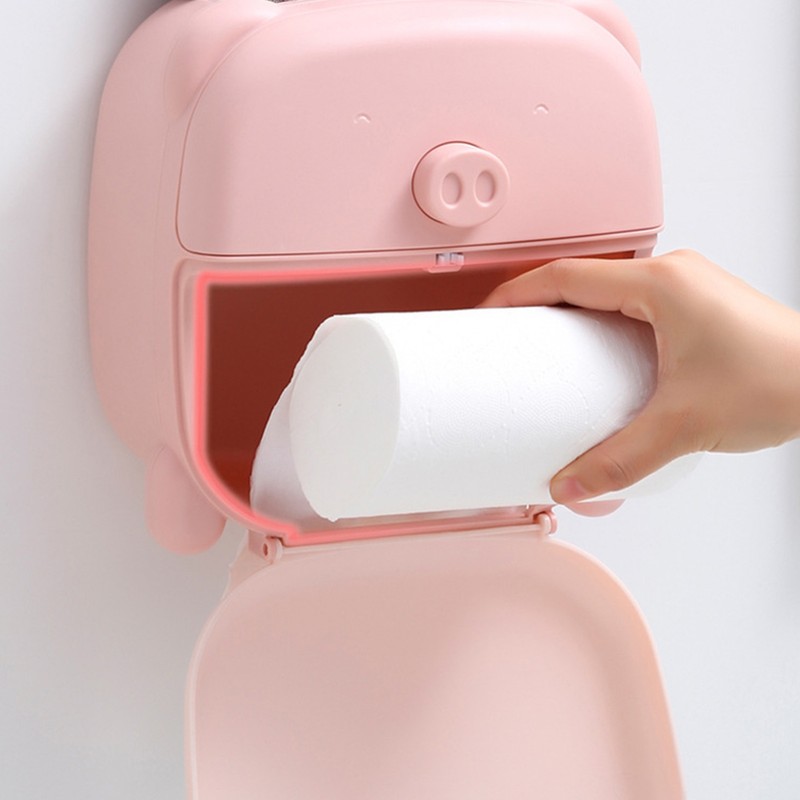 Wall Mounted Tissue Box Cartoon Large Space Cute Lovely Tissue