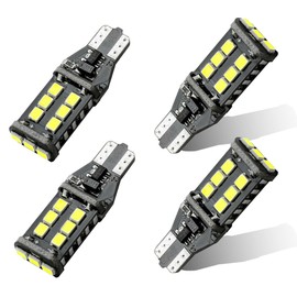 GAOLAOSY Car T15 LED Backup Reverse Light, 12V 6500K 5W High Bright Brake LED Bulb, 912 921 W16W Decoding Lights with 3030SMD Chip, Reverse Light Bulb Replacement for RV, SUV, Truck (4PCS)