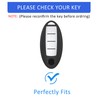 Flensent Key Fob Cover with Keychain for Nissan Altima Sentra