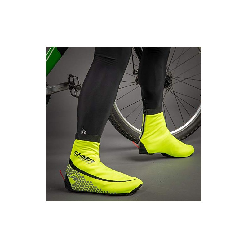 Chiba Race Overshoe Size L, Neon Yellow