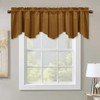 StangH Gold Brown Velvet Valance for Kitchen Luxury Blackout Rod