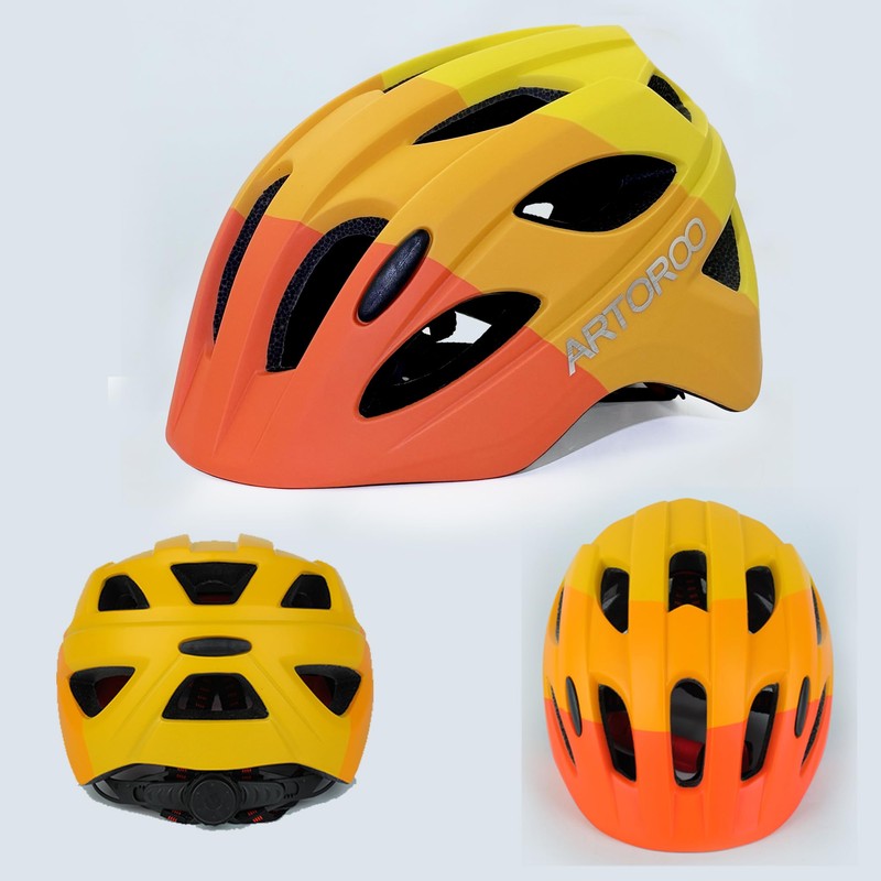 ARTOROO Kids Bike Helmets for Boys and Girls, Orange
