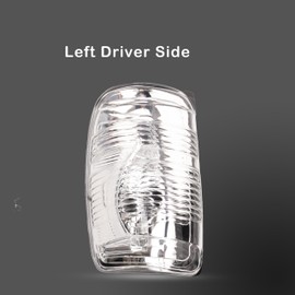 WOZUA Side Mirror Indicator Light Cover Clern Left Driver Side Fit Ford Transit T150 250 350 2015-2021