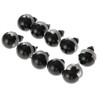 dophee 100Pcs Black Plastic Safety Eyes with Washers, Craft Eyes,