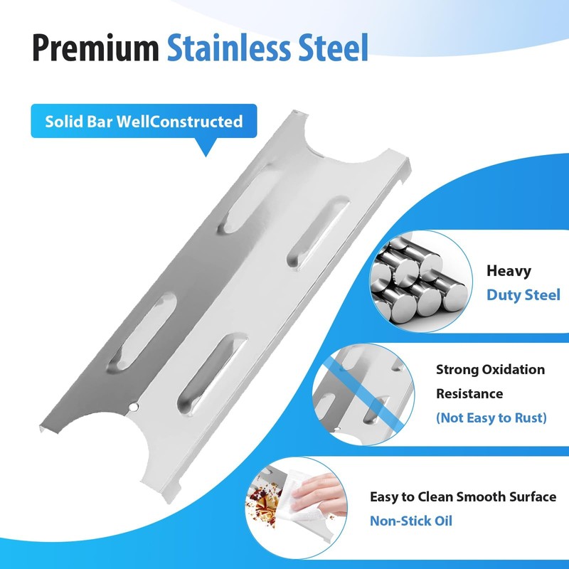 BG179A (4-Pack) 15.75" Stainless Steel Heat Plate for Master Forge