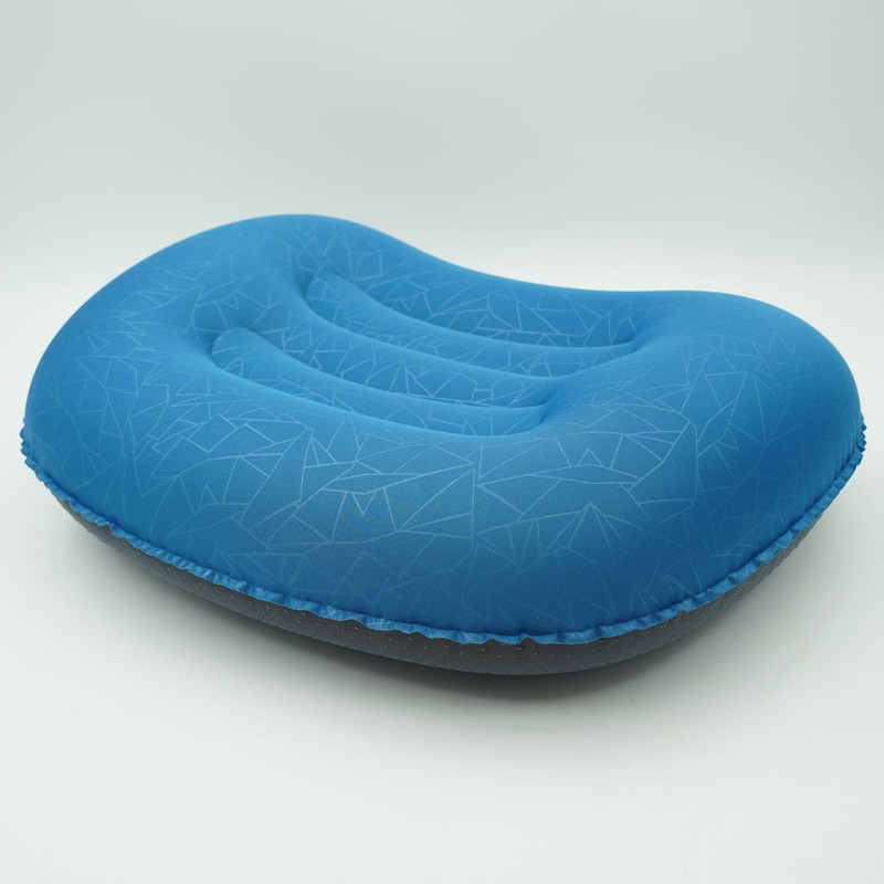 RLXMARTD Ultralight Inflatable Camping Pillow, Compressible Travel Neck Support, Blue
