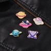5 Pcs Enamel Pins Set Cute Solar System Laple Pin