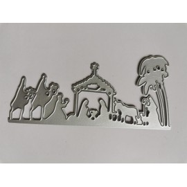 New Nativity Cutting Dies,Nativity Metal Die Cuts,DIY Scrapbooking Artist Metal Cutting Dies New Stencils for DIY Scrapbooking Paper Cards Craft Making Craft Fun Decoration Christmas