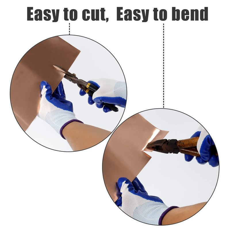 Copper Flashing 99.95% Pure - 16 Oz 24 Gauge 0.5mm