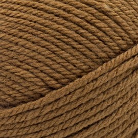 Lion Brand Yarn Basic Stitch (“Skein Tones”) Anti-Pilling Knitting Yarn, Yarn for Crocheting, 3-Pack, Nutmeg