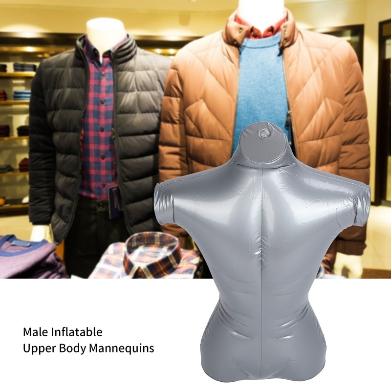 Male Inflatable Mannequins Model Upper Body Clothing Window Display Rack